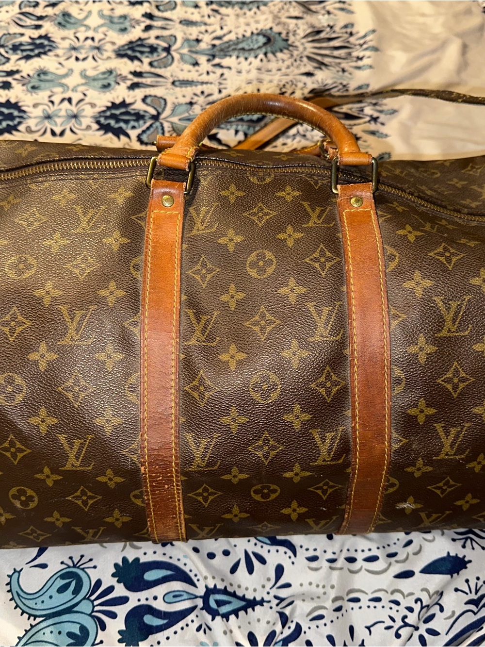 Brown Monogrammed Duffel Bag - Picture 3 of 6
